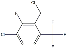 1-chloro-3-(chloromethyl)-2-fluoro-4-(trifluoromethyl)benzene Struktur