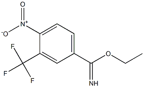 4-nitro-3-trifluoromethyl benzimidic acid ethyl ester Struktur