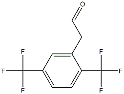 2-(2,5-bis(trifluoromethyl)phenyl)acetaldehyde Struktur