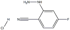 4-fluoro-2-hydrazinylbenzonitrile hydrochloride Struktur