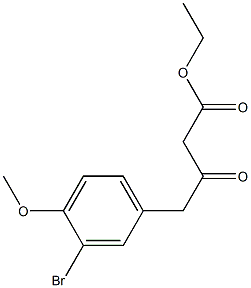 ethyl 4-(3-bromo-4-methoxyphenyl)-3-oxobutanoate Struktur