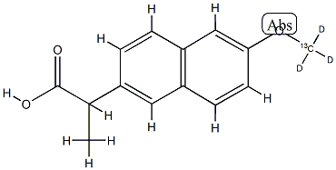 Naproxen 13CD3 Struktur