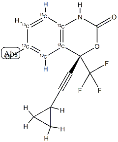 Efavirenz 13C6 Struktur