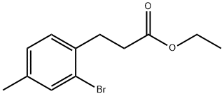 ethyl 3-(2-bromo-4-methylphenyl)propanoate Struktur