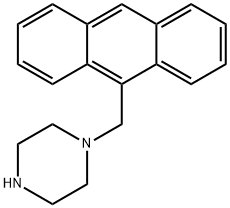 1-(9-anthracenylmethyl)piperazine Struktur