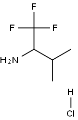 2-Butanamine, 1,1,1-trifluoro-3-methyl-, hydrochloride (1:1) Struktur