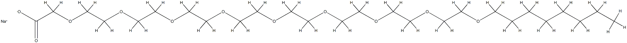 SODIUM CAPRYLETH-9 CARBOXYLATE Struktur