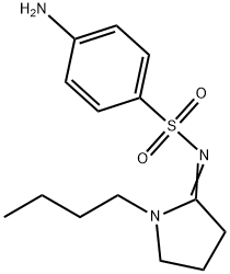 (NZ)-4-amino-N-(1-butylpyrrolidin-2-ylidene)benzenesulfonamide Struktur