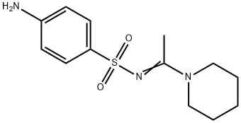 (NZ)-4-amino-N-[1-(1-piperidyl)ethylidene]benzenesulfonamide Struktur