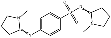 (NZ)-N-(1-methylpyrrolidin-2-ylidene)-4-[(1-methylpyrrolidin-2-ylidene )amino]benzenesulfonamide Struktur