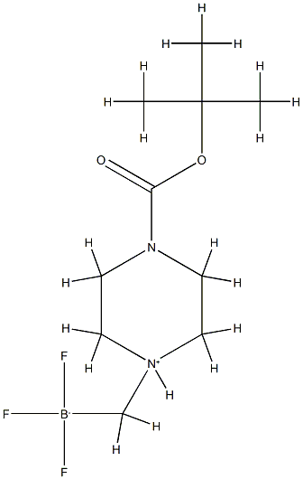 (4-Boc-1-piperaziniuM-1-ylMethyl)trifluoroborate internal salt Struktur