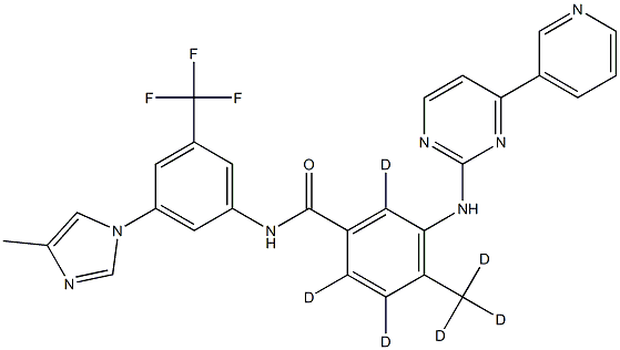 Nilotinib-d6 Struktur