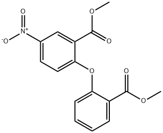 2-(2-Methoxycarbonyl-phenoxy)-5-nitro-benzoic acid methyl ester Struktur