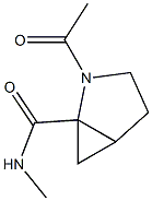 2-Azabicyclo[3.1.0]hexane-1-carboxamide,2-acetyl-N-methyl-(9CI) Struktur