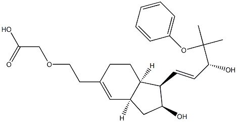 3-oxahomoisocarbacyclin Struktur