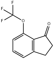 1H-Inden-1-one, 2,3-dihydro-7-(trifluoromethoxy)- Struktur