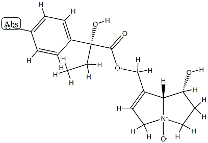 9OR24CHLOROPHENYL2HYDROXYBUTYRYLRETRONECINENOXIDE Struktur