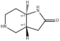 (3aR,7aR)-rel-octahydro-2H-Pyrrolo[3,2-c]pyridin-2-one (Relative struc) Struktur