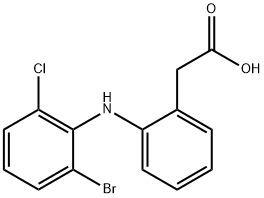 2-Bromo Diclofenac Struktur