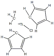 Titanium, chlorobis(h5-2,4-cyclopentadien-1-yl)methyl- Struktur