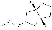 Cyclopenta[b]pyrrole, octahydro-2-(methoxymethyl)-, [2S-(2-alpha-,3a-ba-,6a-ba-)]- (9CI) Struktur