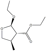 3-Furancarboxylicacid,2-ethoxytetrahydro-4-methyl-,ethylester,(2alpha,3bta,4alpha)-(9CI) Struktur