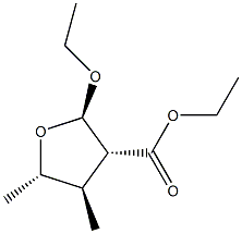 3-Furancarboxylicacid,2-ethoxytetrahydro-4,5-dimethyl-,ethylester,(2alpha,3bta,4alpha,5bta)-(9CI) Struktur