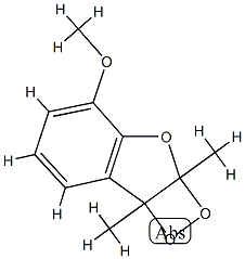 2A,7B-DIHYDRO-4-METHOXY-2A,7B-DIMETHYL-1,2-DIOXETO(3,4B)BE. Struktur