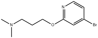 3-(4-broMopyridin-2-yloxy)-N,N-diMethylpropan-1-aMine Struktur