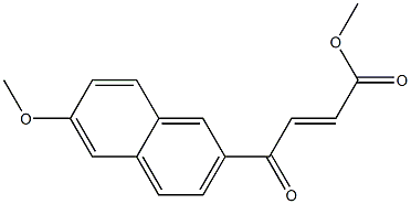 methyl 4-(6-methoxynaphthalen-2-yl)-4-oxo-2-butenoic acid ester Struktur