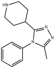 4-(5-Methyl-4-phenyl-4H-1,2,4-triazol-3-yl)piperidine Struktur