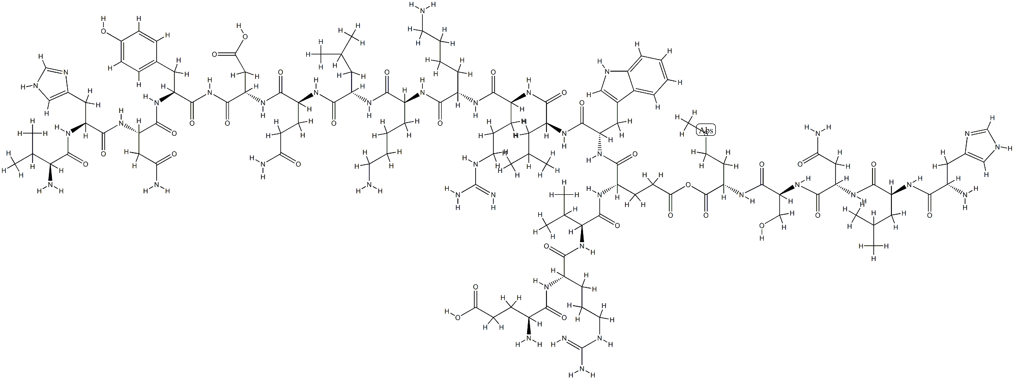 parathyroid hormone (14-34) amide, Tyr(34)- Struktur