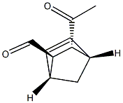 Bicyclo[2.2.1]hept-5-ene-2-carboxaldehyde, 3-acetyl-, (2-exo,3-endo)- (9CI) Struktur