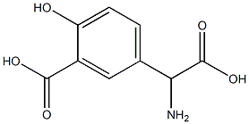 α-Amino-3-carboxy-4-hydroxybenzeneacetic acid Struktur