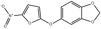 5-[(5-Nitro-2-furanyl)oxy]-1,3-benzodioxole Struktur