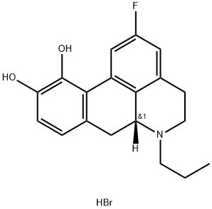 2-fluoro-N-n-propylnorapomorphine Struktur