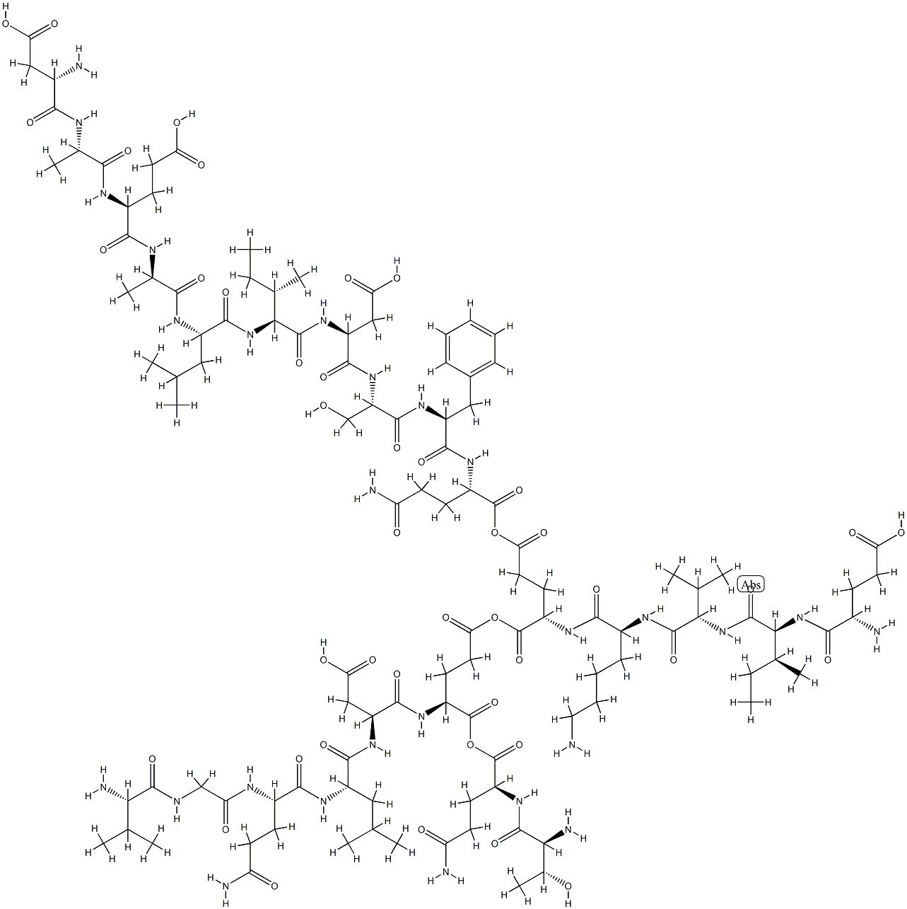 phLHRH (14-36), Ala(17)- Struktur