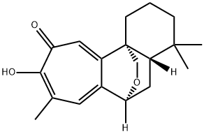 (4aS)-1,2,3,4,4aβ,5,6,11b-Octahydro-9-hydroxy-4,4,8-trimethyl-6α,11bα-(epoxymethano)-10H-cyclohepta[a]naphthalen-10-one Struktur