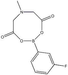 3-Fluorophenylboronic acid MIDA ester Struktur