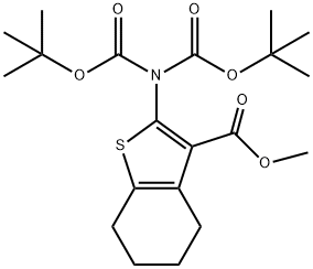 2-N,N'-bis(tert-Butoxycarbonyl)aMino-4,5,6,7-tetrahydro-benzo[b]thiophene-
3-carboxylic acid Methyl ester Struktur