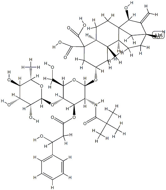 O-rhamnosyl--(1''-4')-14'-hydroxywedeloside Struktur