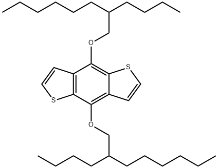 4,8-Bis((2-butyloctyl)oxy)benzo[1,2-b:4,5-b']dithiophene Struktur