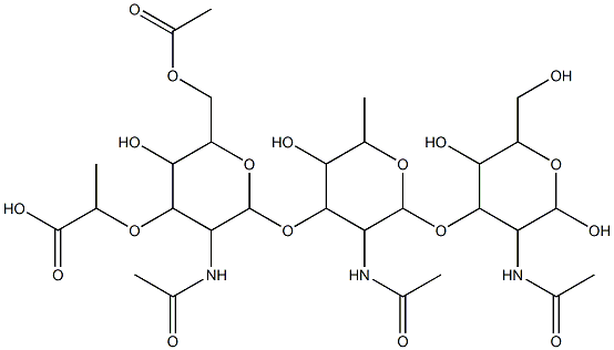 O-specific antigen, Yersinia ruckerii Struktur