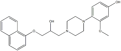 4-hydroxyphenylnaftodipil Struktur