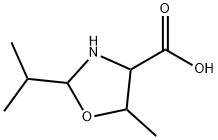 4-Oxazolidinecarboxylicacid,2-isopropyl-5-methyl-(8CI) Struktur