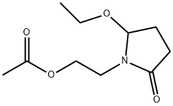 2-Pyrrolidinone,1-[2-(acetyloxy)ethyl]-5-ethoxy-(9CI) Struktur