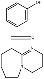 Formaldehyde, polymer with phenol, compd. with 2,3,4,6,7,8,9,10-octahydropyrimido1,2-aazepine Struktur