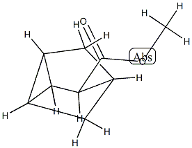 Tricyclo[2.2.1.02,6]heptane-3-carboxylic acid, methyl ester, stereoisomer (9CI) Struktur