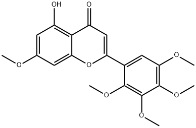 5-HYDROXY-7,2'',3'',4'',5''-PENTAMETHOXYFLAVONE Struktur