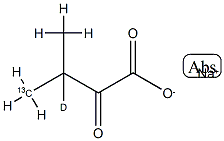 α-Ketoisovaleric Acid-13C,d Sodium Salt Struktur